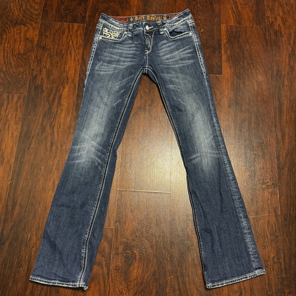 Rock Revival Denim - Rock Revival Liberty Boot Cut Stylish Blue Women's Jeans Y2K Vintage 31 EUC